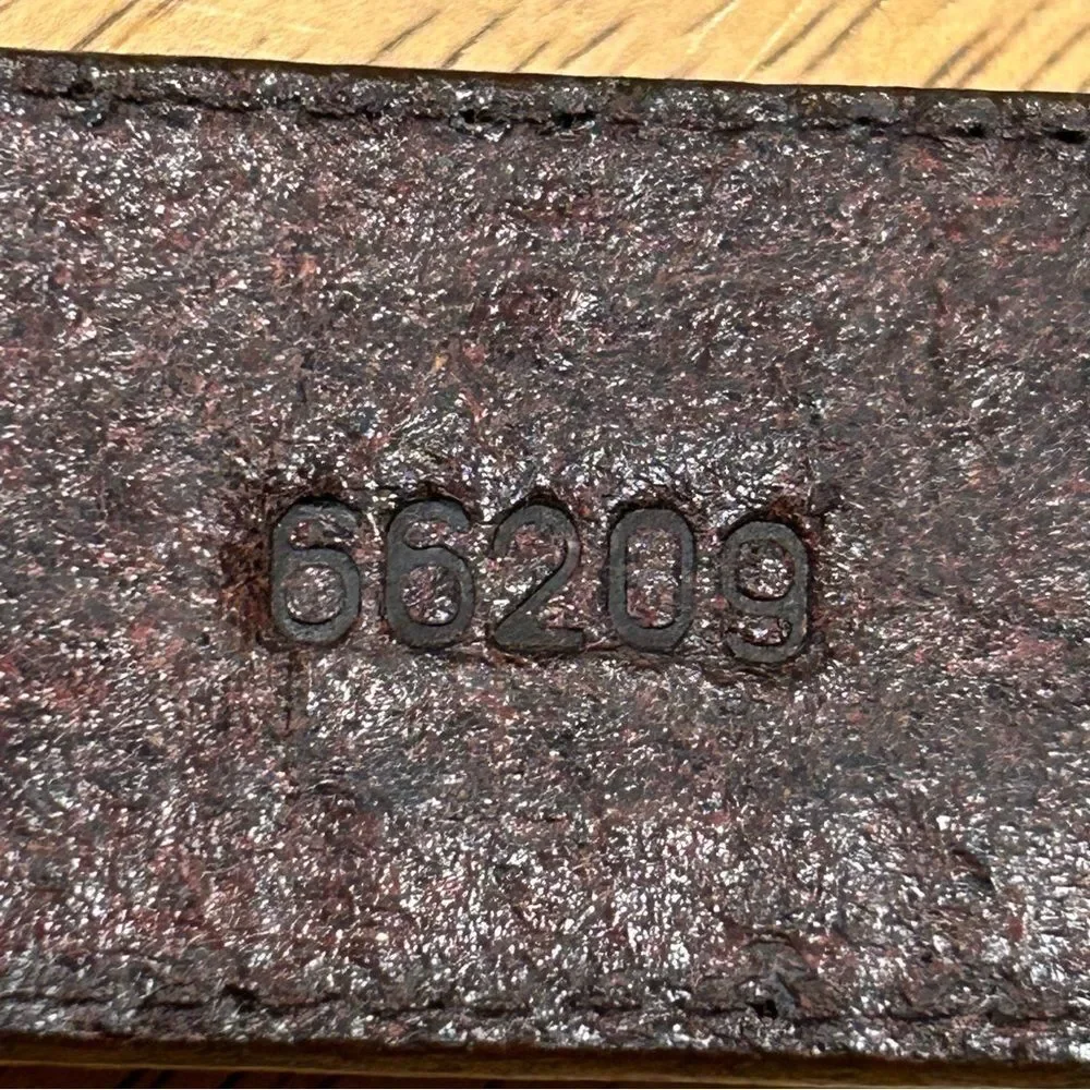 Brown Leather Braided Belt 34